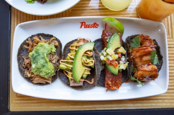 a plate of food on a table