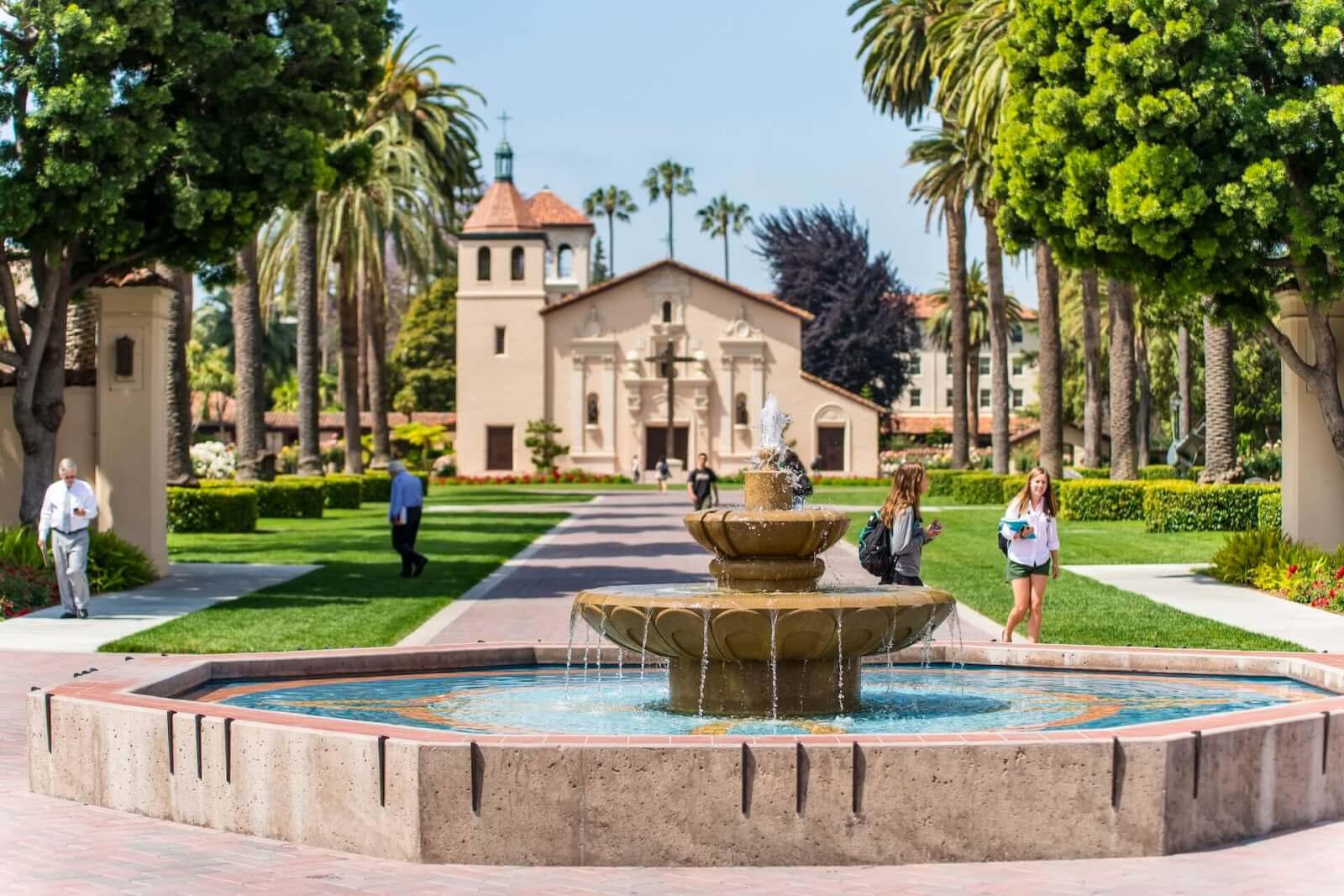 The Santa Clara Mission, a top attraction in Santa Clara.